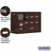 Salsbury Cell Phone Storage Locker - with Front Access Panel - 3 Door High Unit (8 Inch Deep Compartments) - 8 A Doors (7 usable) and 2 B Doors - Bronze - Surface Mounted - Master Keyed Locks